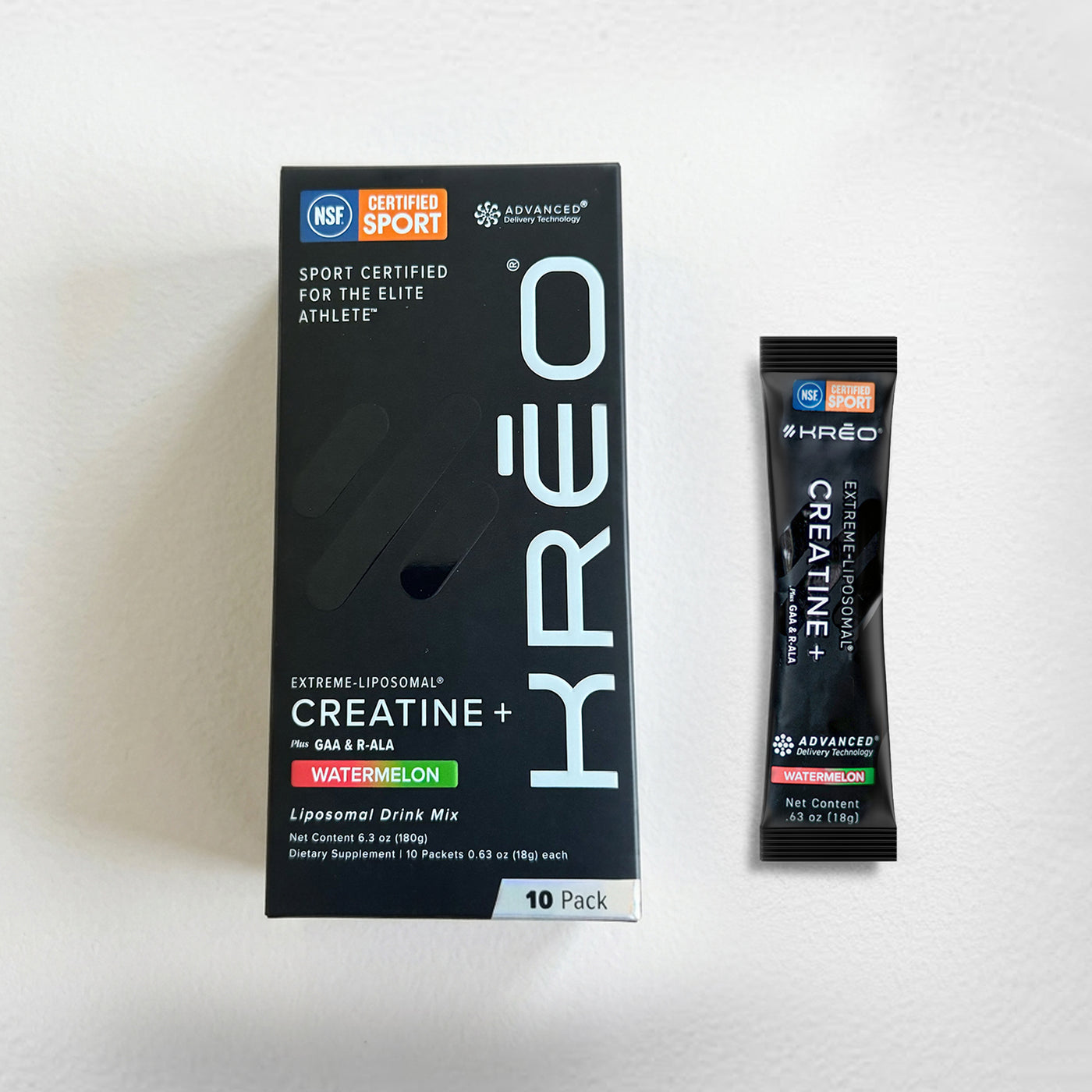 KRĒO Creatine+ 10-pack, watermelon flavor