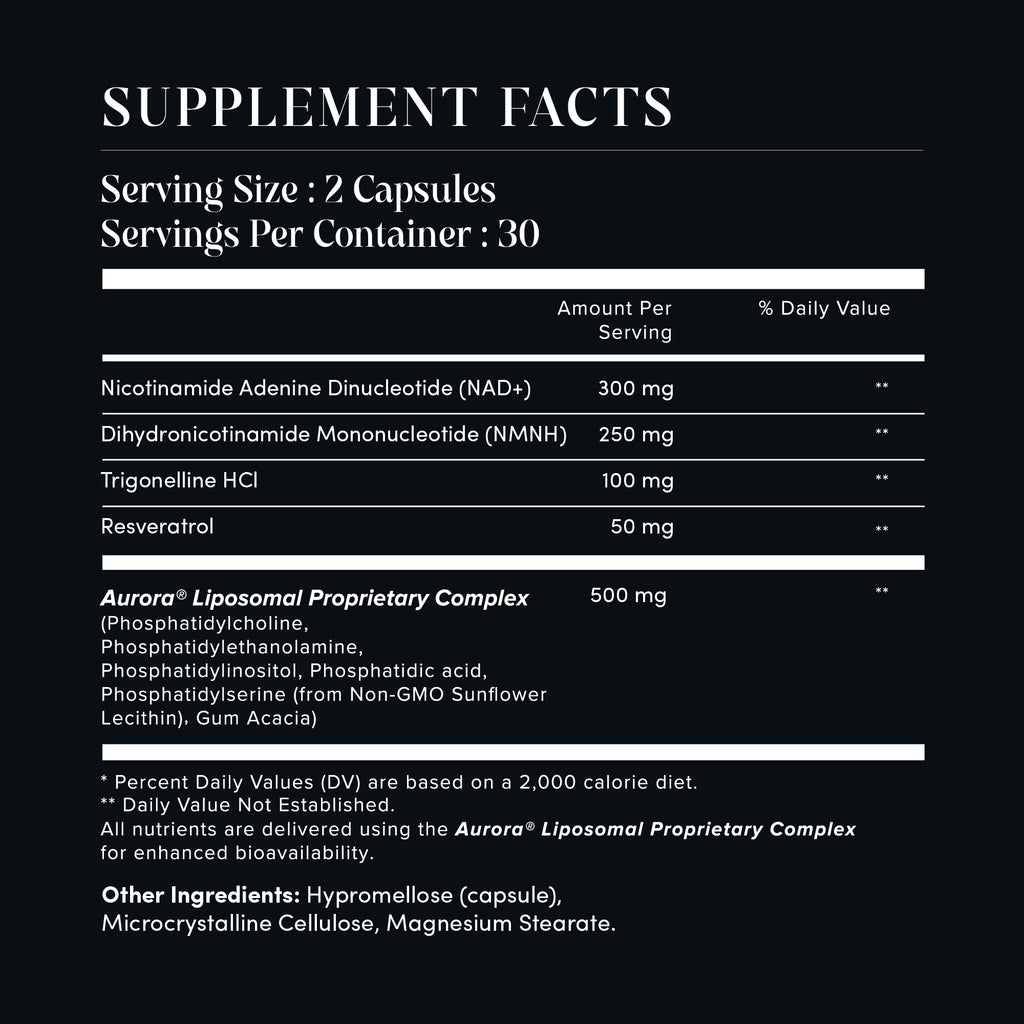 KREO® Liposomal NAD+/Resveratrol Capsules