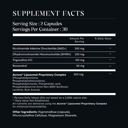 KREO® Liposomal NAD+/Resveratrol Capsules