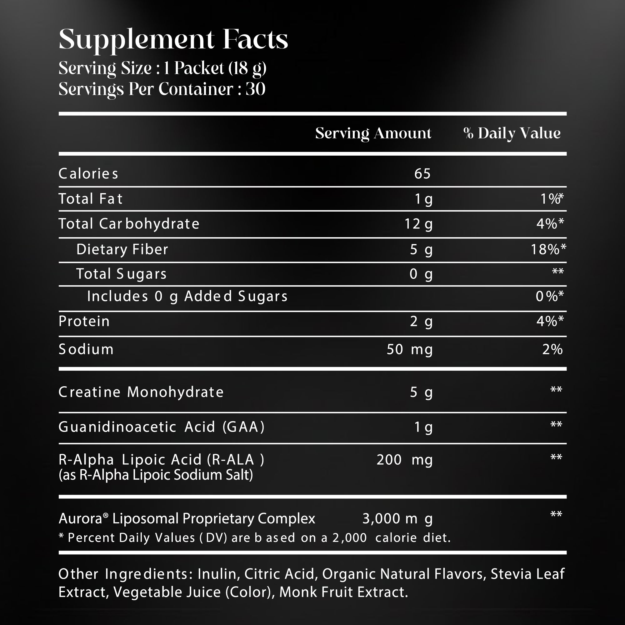 Creatine+ GAA & R-ALA 30pk